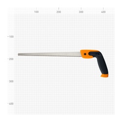 Ножовка выкружная Варяг 85688 3х гранная заточка, средний зуб, 300 мм