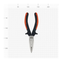 Тонкогубцы Варяг 87008 изогнутые CrMo 200 мм