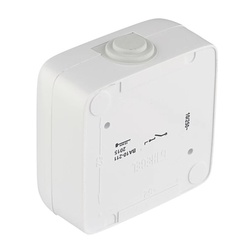 Выключатель о/у Alfa ВА10-211, 1 клавиша, б/инд, IP44, белый