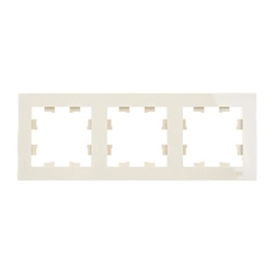 Рамка 3-х постовая AtlasDesign ATN000203, универсальная, бежевая