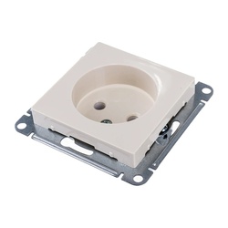 Розетка с/у Atlasdesign ATN000241, 1 гнездо, б/з, бежевая