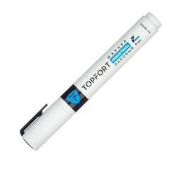 Маркер лаковый Topfort Industrial белый 6 мм