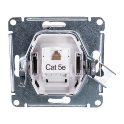 Розетка компьютерная RJ-45 с/у Atlasdesign ATN000383, 1 гнездо, алюминий