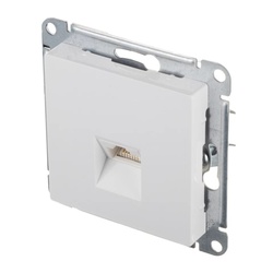 Розетка компьютерная RJ-45 с/у Atlasdesign ATN000183, 1 гнездо, белая