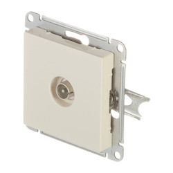 Розетка телевизионная TV с/у AtlasDesign ATN000293, 1 гнездо, бежевая