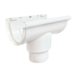 Воронка желоба центральная Variform North, d=80, белая