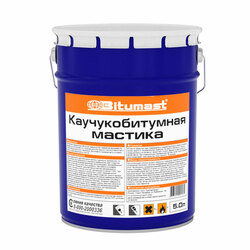 Мастика каучукобитумная Bitumast, металлическое ведро, 5 л