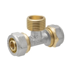 Тройник для металлопластиковых труб 16х1/2" НР