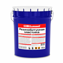 Мастика резинобитумная Bitumast, металлическое ведро, 21,5 л