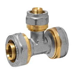 Тройник для металлопластиковых труб 20х16х20