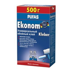 Клей для обоев универсальный Pufas Euro 3000 Ekonom N0510 (0,5 кг)
