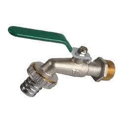 Кран шаровый водоразборный под шланг, 1/2'' Н/Н, длинная ручка