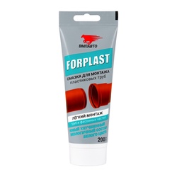Смазка силиконовая для монтажа пластиковых труб Forplast (200 мл)