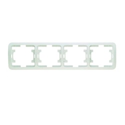 Рамка 4-х постовая Mimoza 22039, горизонтальная, белая