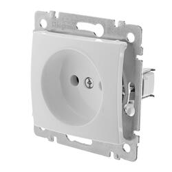 Розетка с/у Valena 694268, 1 гнездо, б/з, белая