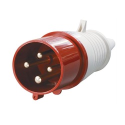 Вилка переносная 014, 3Р+РЕ, 16А, 380В, IP44