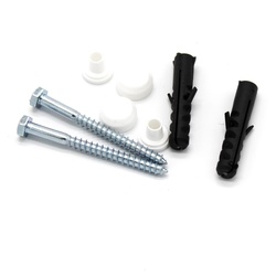 Набор для крепления унитаза к полу 6х80 мм, белый (2 шт)