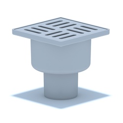 Трап пластиковый Ани Пласт н/регулировки вертикальный d=50 мм 100х100 мм, гидрозатвор