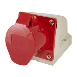 Розетка стационарная для открытой проводки 114, 3Р+РЕ, 16А, 380В, IP44