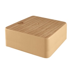 Коробка разветвительная о/у 75х75х28 мм, светлое дерево IP40