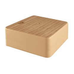 Коробка разветвительная о/у 50х50х20 мм, светлое дерево IP40