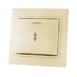 Переключатель с/у Таймыр SQ1814-0108, 1 клавиша, с/инд, слоновая кость