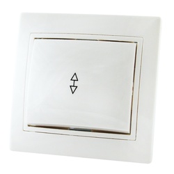 Переключатель с/у Таймыр SQ1814-0007, 1 клавиша, б/инд, белый