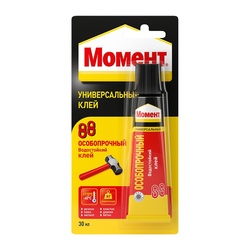 Клей 88 Момент особопрочный туба на блистер-карте (30 мл)