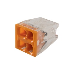 Клемма 2273-244 с пастой, 4 провода 1,0-2,5 мм2 (5 шт.)