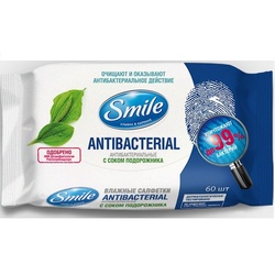 Салфетки влажные антибактериальные Smile (60 шт)