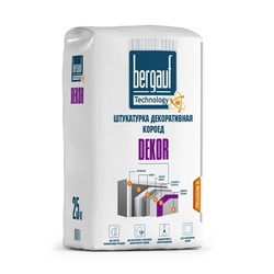 Штукатурка декоративная Bergauf Dekor короед, зимняя, 2,5 мм, 25 кг
