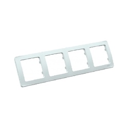 Рамка 4-х постовая Master Р404, горизонтальная, белая