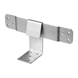 Опора скользящая 240х90х40х2 мм, раб.ч. 160 мм, уг. 90х40 мм, оцинкованная