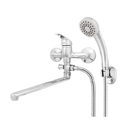 Смеситель для ванны Mix&Fix Jota 4407-03 с аксессуарами, L- излив 350мм