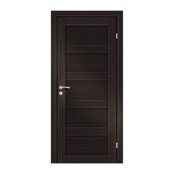 Полотно дверное OLOVI Аризона экошпон Венге М10 глухое с притвором с замком