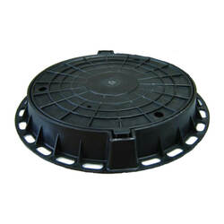 Люк полимерно-песчаный средний, черный