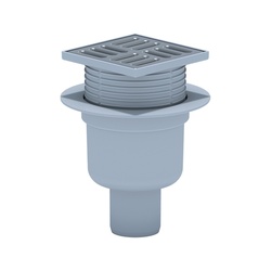 Трап Ани Пласт вертикальный d=50 мм 100х100 мм, регулируемый