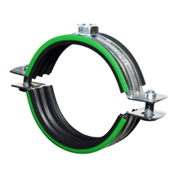 Хомут для труб 1 1/2" (48-52 мм) с уплотнителем и гайкой М8/1,2х20 мм