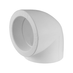 Угольник Valfex полипропилен  50 мм, 90°