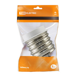 Переходник E40-E27 полипропилен, 0,5А, 230В