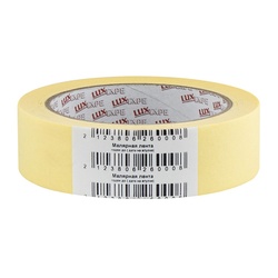 Лента малярная Luxtape, жёлтая, 30 мм х 50 м