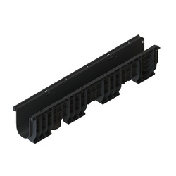 Лоток водоотводный Standartpark Basic DN100, 1000х160х200 мм, пластик 8040-М