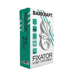 Клей Barkraft Fixator гипсовый зимний, 25 кг