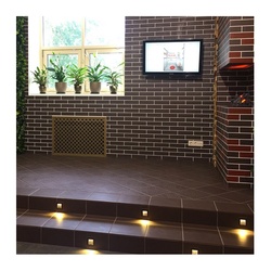 Клинкерная плитка Керамин Амстердам 4, глазур., коричневый, 298х298х8 мм