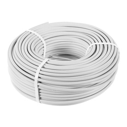 Провод ПВС 2х1,5 мм², белый (бухта-100 п.м.) ГОСТ 7399-97