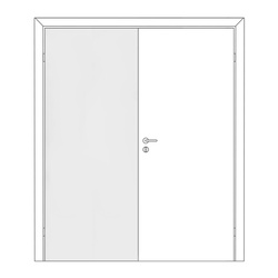 Полотно дверное ответка Olovi, глухое, белое, с/п, с/ф (М7 645х2050 мм)