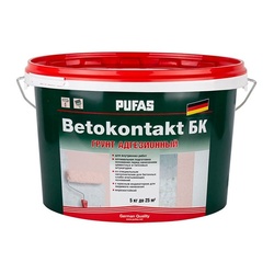 Грунтовка для повышения адгезии Бетоконтакт БК Pufas для внутренних работ (5 кг) мороз.