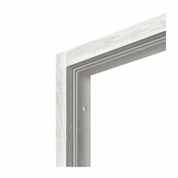 Коробка дверная Olovi, телескоп, экошпон, однопол., дуб снежный, б/ф, 32х70 мм