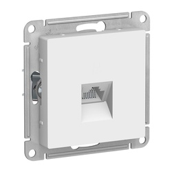 Розетка компьютерная RJ-45 с/у Atlasdesign ATN000183, 1 гнездо, белая