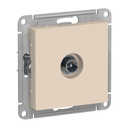 Розетка телевизионная TV с/у AtlasDesign ATN000293, 1 гнездо, бежевая